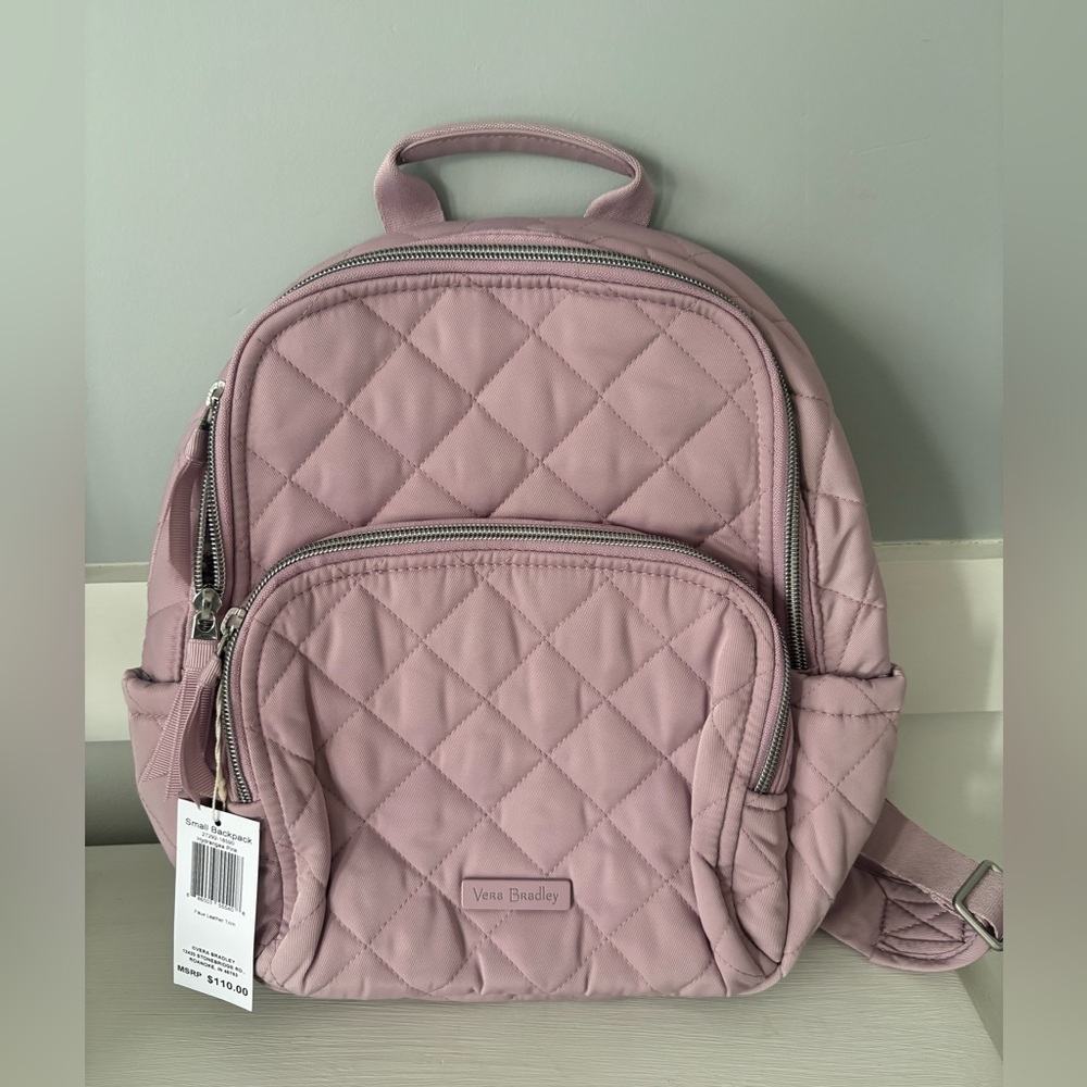 NEW VERA BRADLEY small backpack hydrangea pink